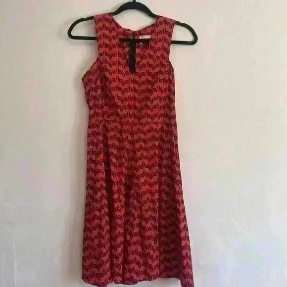 10 Crosby Derek Lam Sleeveless Printed Godet Dress - Picture 4 of 8